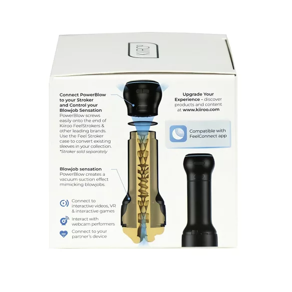 Kiiroo PowerBlow - maszturbátor szívó- és okos tartozék (fekete)