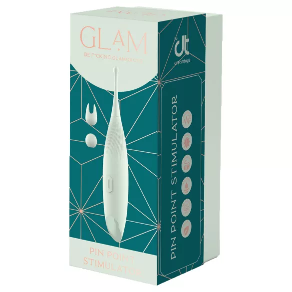 Glam - pontszerű csikló vibrátor (zöld)