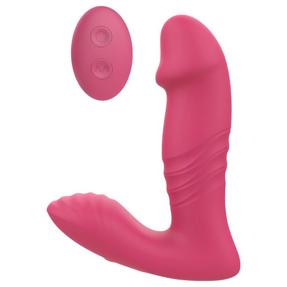 Dreamtoys - rádiós, viselhető lökő vibrátor (pink)