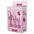 Dreamtoys Gleaming Love - szíves anál plug szett (rózsaszín)