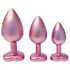 Dreamtoys Gleaming Love - szíves anál plug szett (rózsaszín)