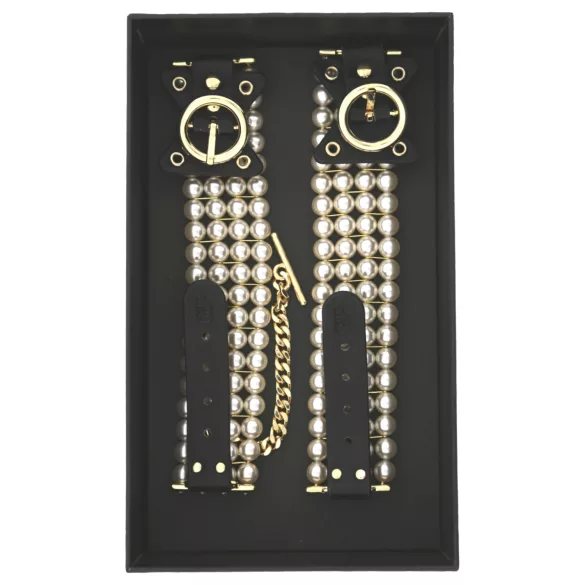 Allure - gyöngyös bokabilincs (fekete)