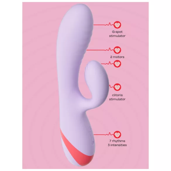 Dreamtoys Love Signal - csiklókaros vibrátor (lila)