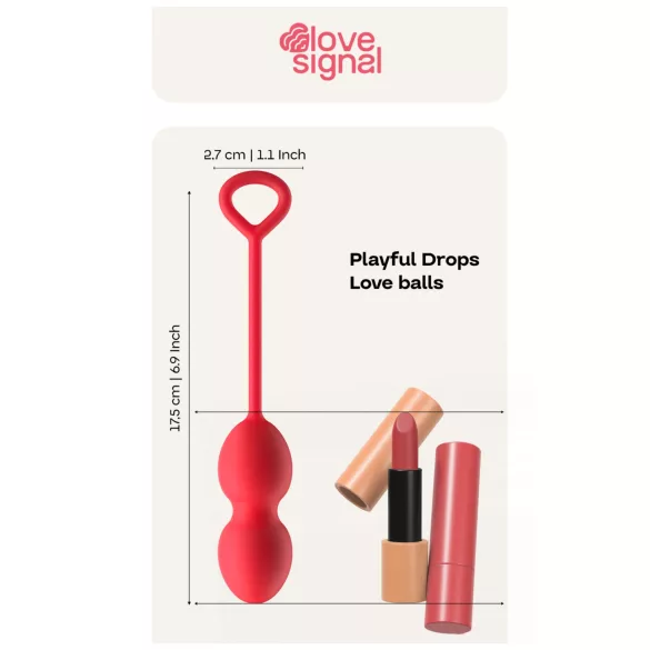 Dreamtoys Love Signal - gésagolyó duo (piros)