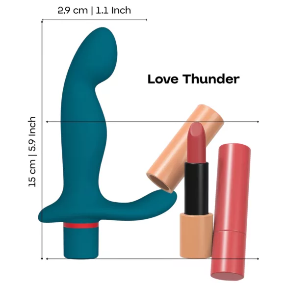 Dreamtoys Love Signal - prosztata masszírozó vibrátor (türkiz)