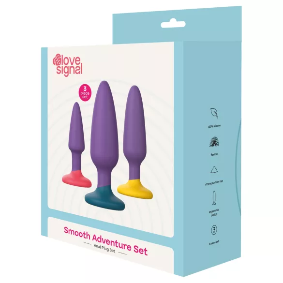 Dreamtoys Love Signal - anál plug szett (lila)
