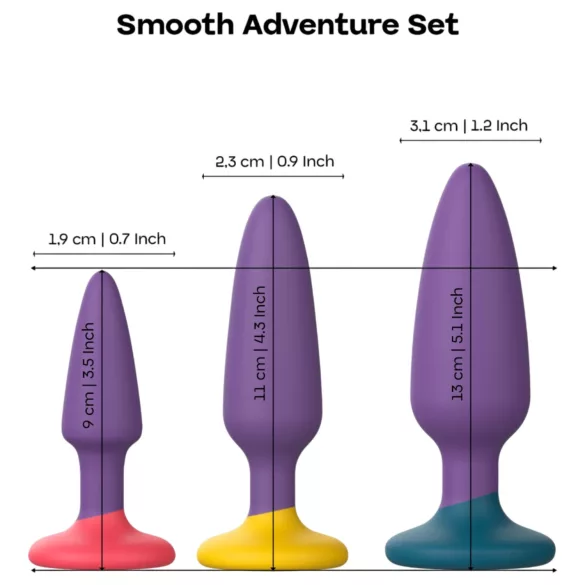Dreamtoys Love Signal - anál plug szett (lila)