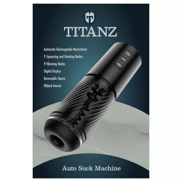 Titanz Auto Suck - automata maszturbátor (fekete)