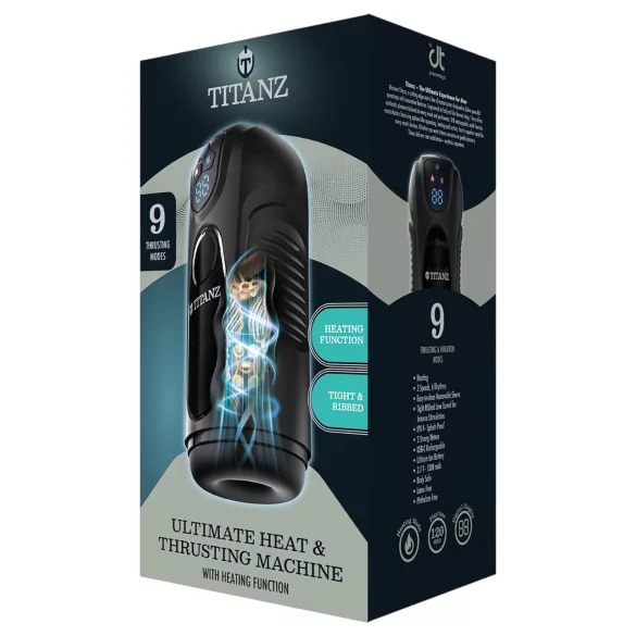 Titanz Ultimate Heat & Thrusting - automata maszturbátor (fekete)