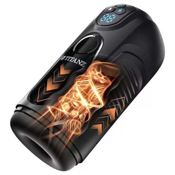 Titanz Ultimate Heat & Thrusting - automata maszturbátor (fekete)