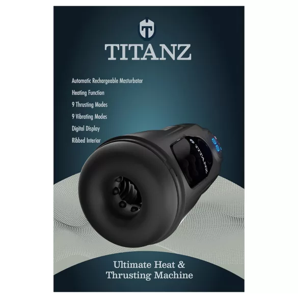 Titanz Ultimate Heat & Thrusting - automata maszturbátor (fekete)