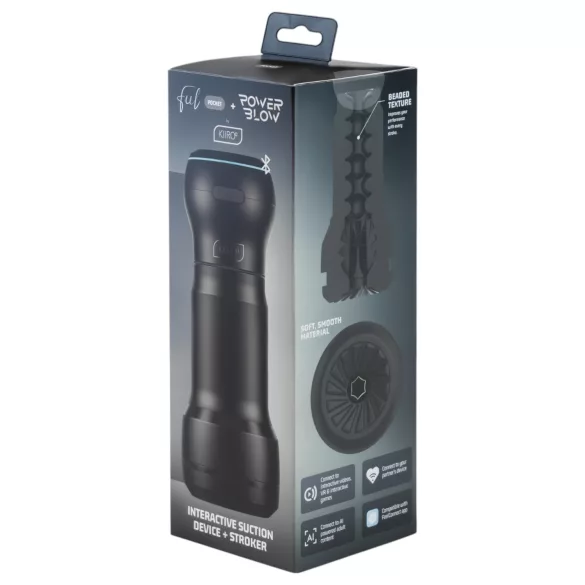 Kiiroo PowerBlow + Feel Pocket zseb maszturbátor (fekete)
