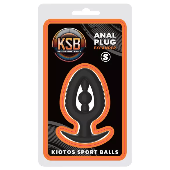 Kiotos - szilikon análplug tágítóval S (fekete)