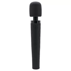 Pixey Deluxe Black Velvet - wand vibrátor M (fekete)