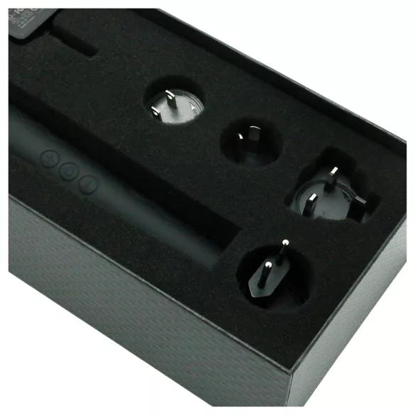 Pixey Deluxe Black Velvet - wand vibrátor M (fekete)