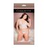 Coquette - csipkés fehérnemű szett - fehér (XL)