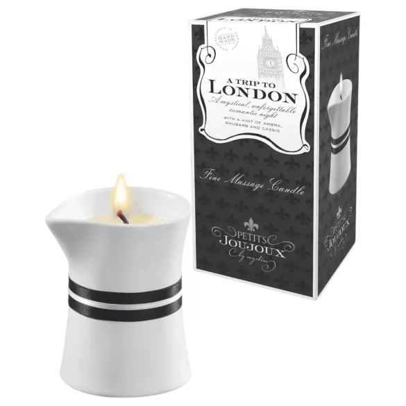 Petits Joujoux London - masszázsgyertya - rebarbara-amber (120 ml)