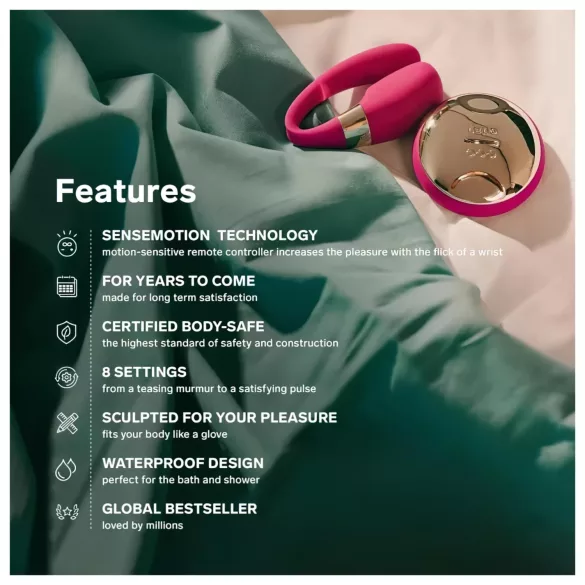 LELO Tiani 3- szilikon párvibrátor (lila)