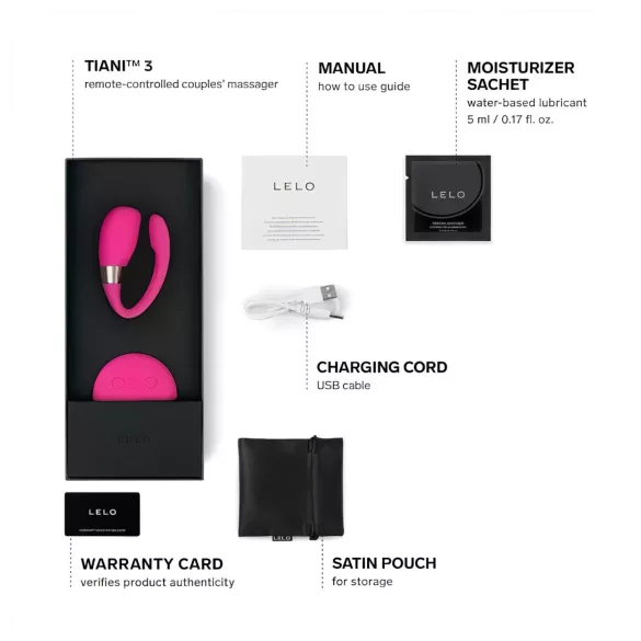 LELO Tiani 3 - szilikon párvibrátor (pink)