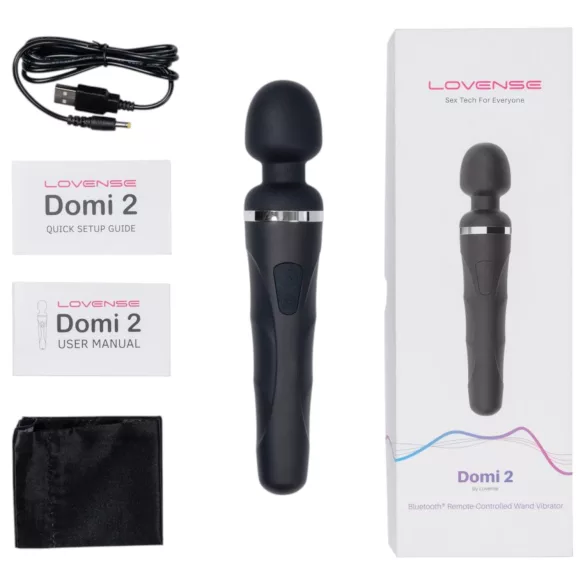 Lovense Domi 2 - App-vezérelt masszírozó vibrátor (fekete)