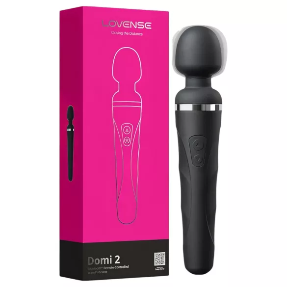 Lovense Domi 2 - app-vezérelt wand masszírozó vibrátor (fekete)