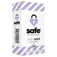 SAFE Just Safe - standard óvszer - vanília (10db)