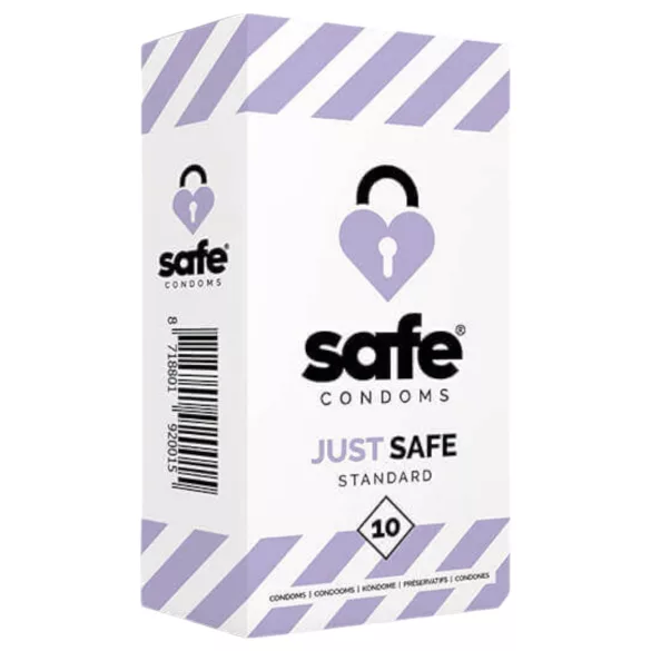SAFE Just Safe - standard óvszer - vanília (10db)