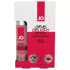   System JO Oral Delight - hűsítő, ehető síkosító - eper (30ml)