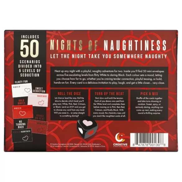 FIFTY NIGHTS OF NAUGHTINESS - szex társasjáték (angol nyelven)