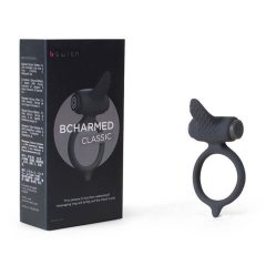 B SWISH Bcharmed - vibrációs péniszgyűrű (fekete)