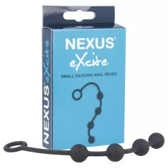 Nexus Excite - 4 gyöngyös anál dildó - fekete (kicsi)