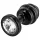 DIOGOL Anni - bordázott butt plug - fekete - (3 cm)