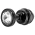 DIOGOL Anni - bordázott butt plug - fekete - (3 cm)