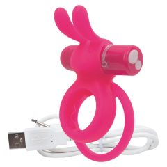   Screaming O Ohare - akkus, nyuszis, vibrációs péniszgyűrű (pink)