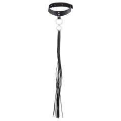   Bijoux Indiscrets - BDSM korbács és nyakörv egyben (fekete)