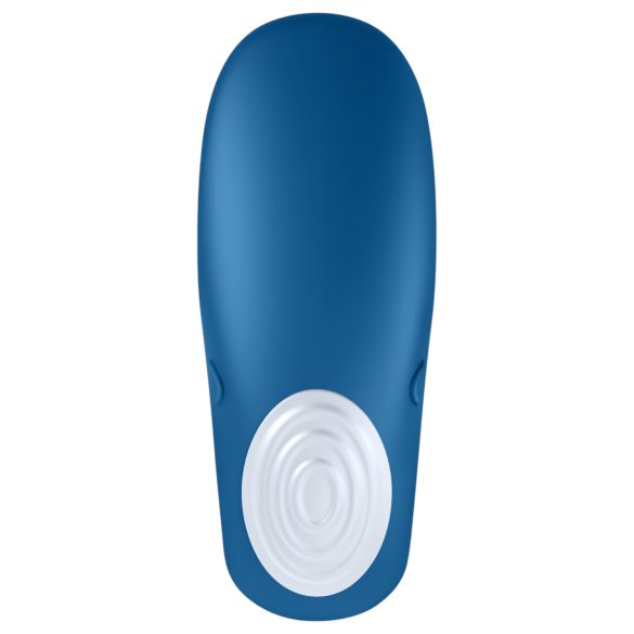 Satisfyer Double Whale - 2 motoros párvibrátor (kék)