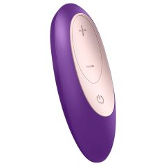   Satisfyer Double Plus Remote - rádiós, akkus párvibrátor (lila)