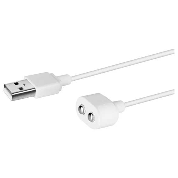 Satisfyer - mágneses USB töltőkábel (fehér)