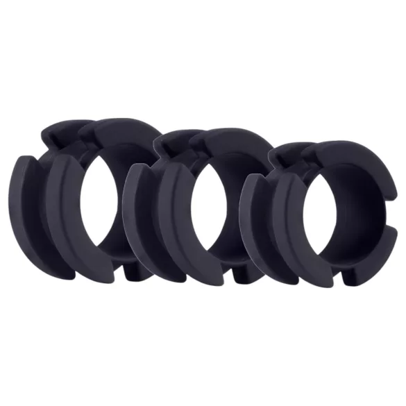 LOCK A WILLY - szilikon pénisz ketrec lakattal (fekete)