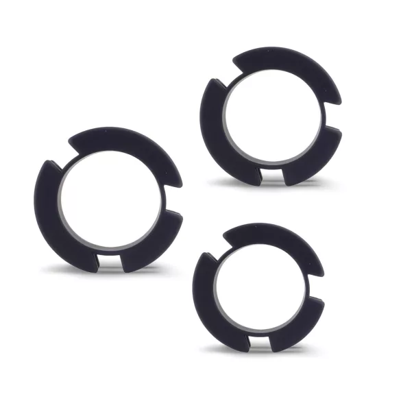 LOCK A WILLY - szilikon pénisz ketrec lakattal (fekete)