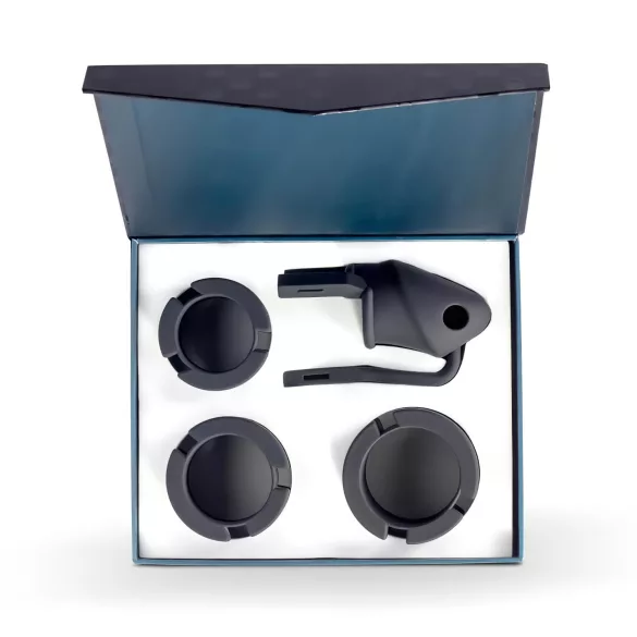 LOCK A WILLY - szilikon pénisz ketrec lakattal (fekete)