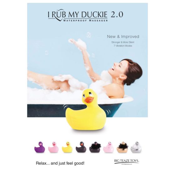 My Duckie 2.0 - játékos kacsa vízálló csiklóvibrátor (sárga)
