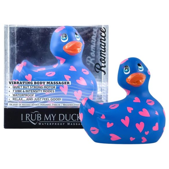 My Duckie Romance 2.0 - vízálló csikló vibrátor (kék-pink)