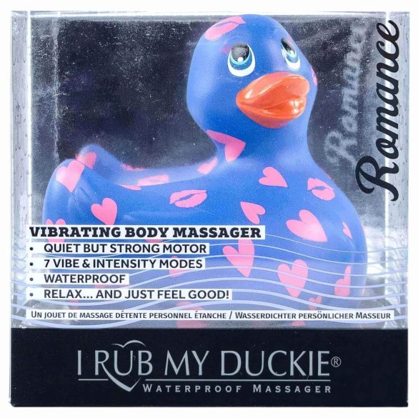 My Duckie Romance 2.0 - vízálló csikló vibrátor (kék-pink)