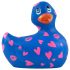My Duckie Romance 2.0 - vízálló csikló vibrátor (kék-pink)