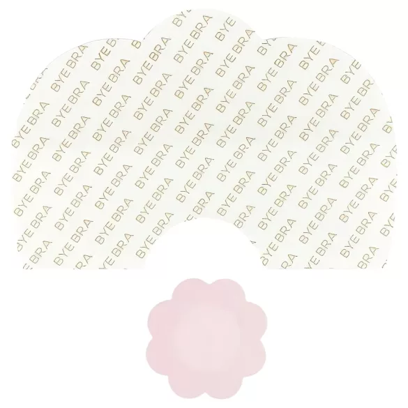 Bye Bra D-F - láthatatlan push-up melltartó tapasz (pink, 6 db)