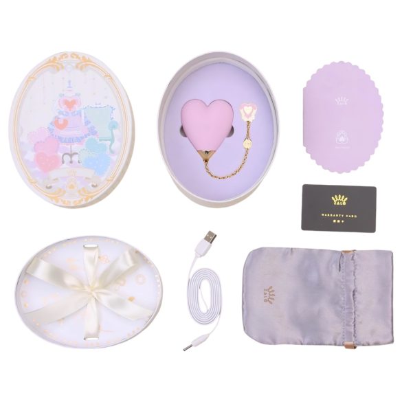 ZALO Baby Heart - okos vízálló csikló vibrátor (pink)