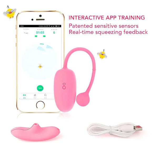 Magic Motion Kegel Coach - vibrációs gésagolyó (pink)