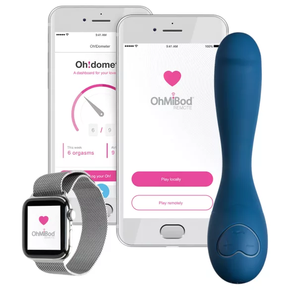 OhMiBod Bluemotion Nex 2 – App-vezérelt G-pont vibrátor (kék)