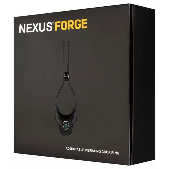 Nexus Forge - állítható vibrációs péniszgyűrű (fekete)